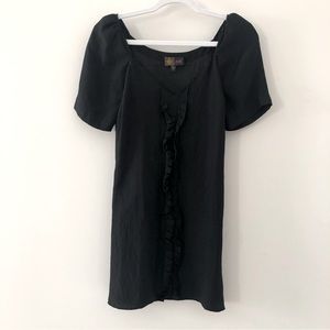 Tracy Reese silk mini dress, black, EUC